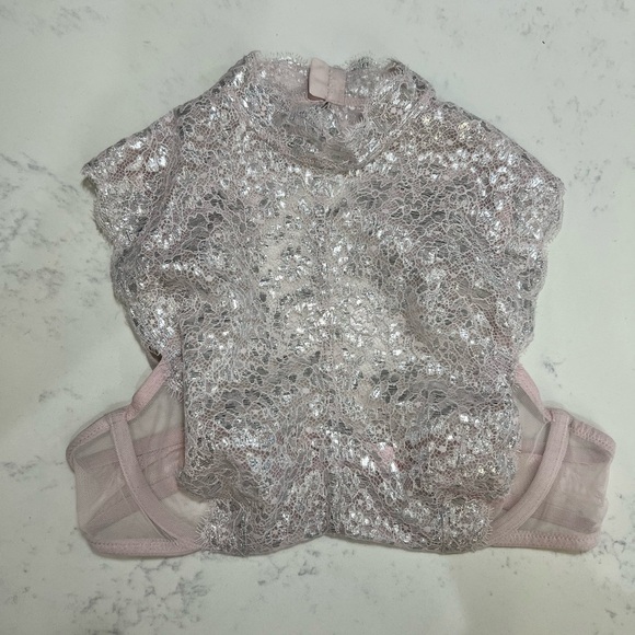 Victoria's Secret Sheer Lace Top in Light Pink - Picture 13 of 14